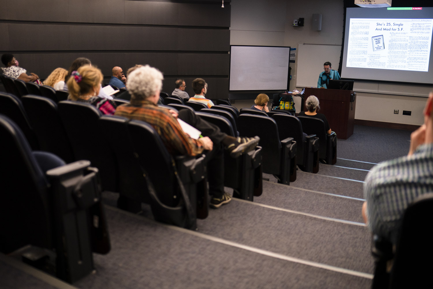 Lecture photo of 2023 Mergen-Palmer event featuring Professor Ramzi Fawaz